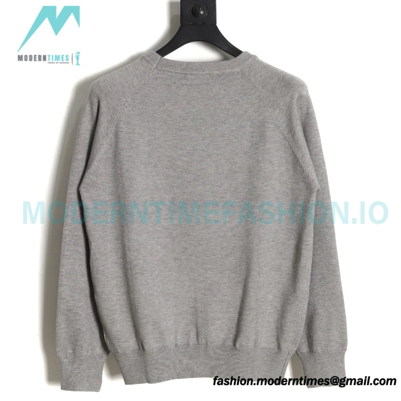 Givenchy - 23ss Latest Sweater Collection Flocked Logo crewneck sweater