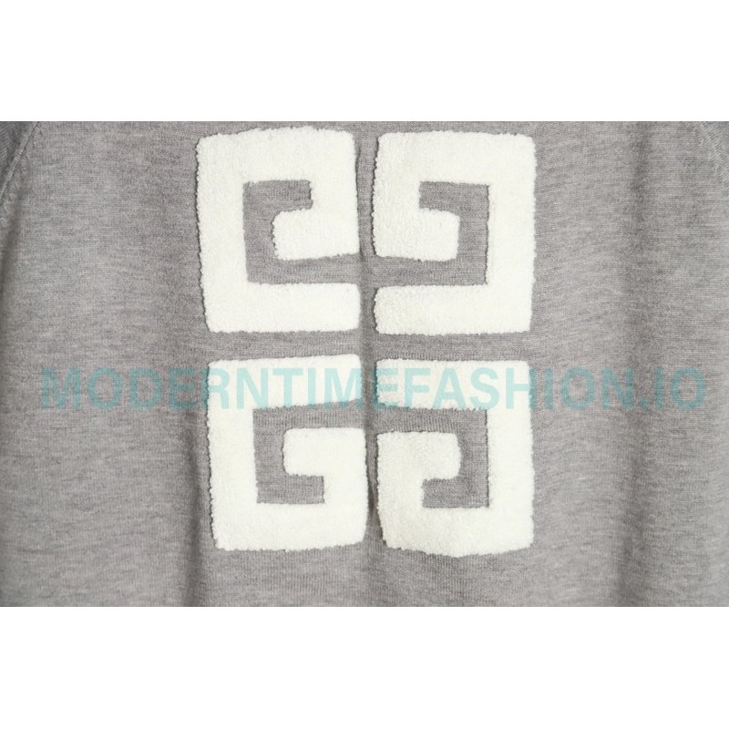 Givenchy - 23ss Latest Sweater Collection Flocked Logo crewneck sweater