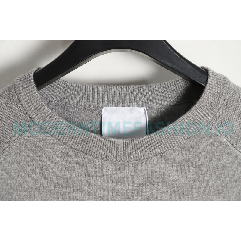 Givenchy - 23ss Latest Sweater Collection Flocked Logo crewneck sweater