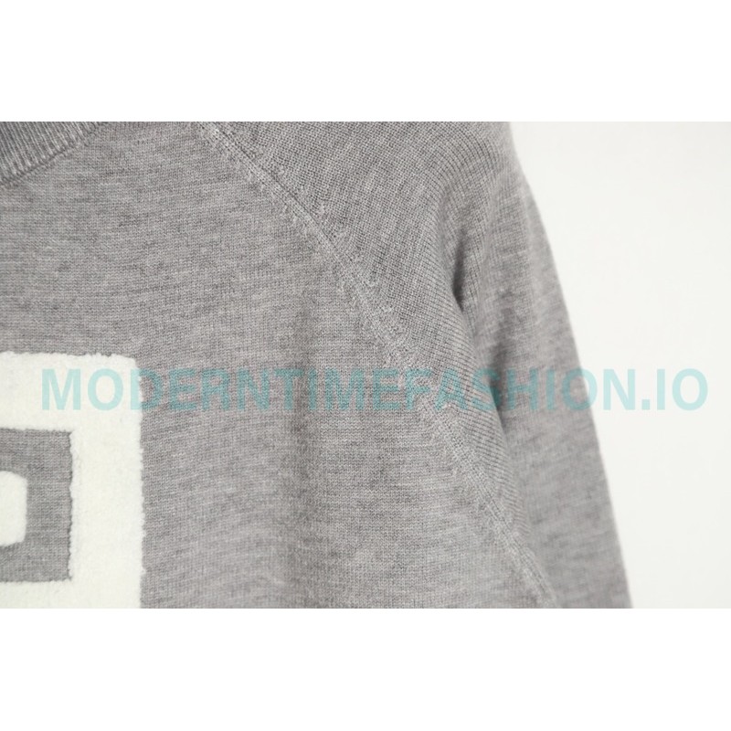 Givenchy - 23ss Latest Sweater Collection Flocked Logo crewneck sweater