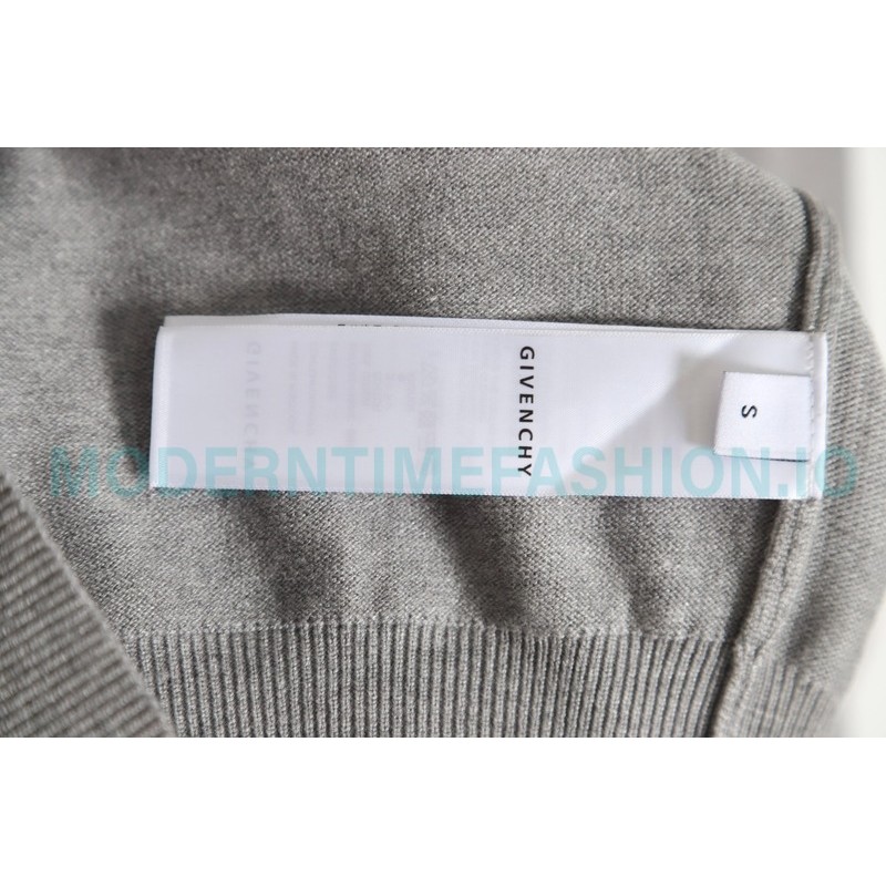 Givenchy - 23ss Latest Sweater Collection Flocked Logo crewneck sweater