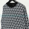 Fendi - 23FW Full Print Double F Print Round Neck Hoodie