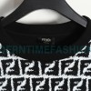 Fendi - 23FW Full Print Double F Print Round Neck Hoodie