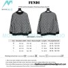 Fendi - 23FW Full Print Double F Print Round Neck Hoodie