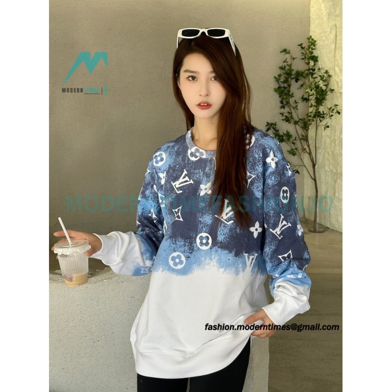 Louis Vuitton - 23FW Star Presbyterian Gradient Crewneck Hoodie