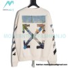 Off White - Monet Oil Painting Printed Crew-neck Hoodie