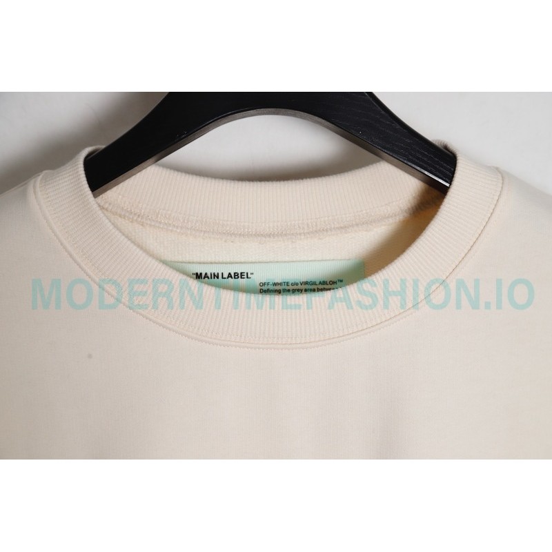 Off White - Monet Oil Painting Printed Crew-neck Hoodie