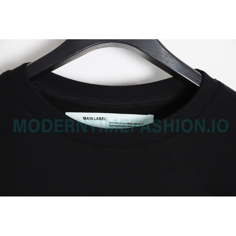 Off White - Monet Oil Painting Printed Crew-neck Hoodie