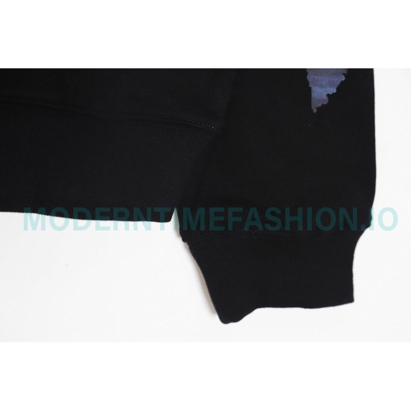 Off White - Monet Oil Painting Printed Crew-neck Hoodie