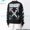 Off White - Monet Oil Painting Printed Crew-neck Hoodie