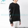 Off White - Monet Oil Painting Printed Crew-neck Hoodie