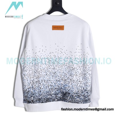 Louis Vuitton - 23Fw Splash Ink Full Star Gradient Logo Printed Round Neck Hoodie