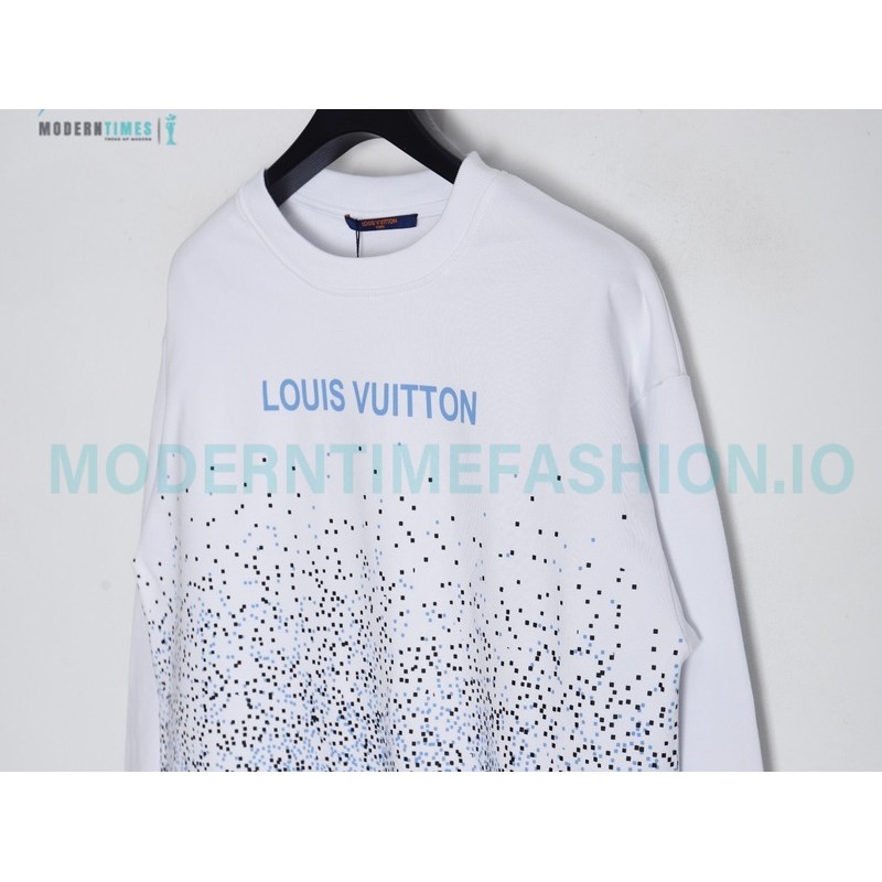 Louis Vuitton - 23Fw Splash Ink Full Star Gradient Logo Printed Round Neck Hoodie