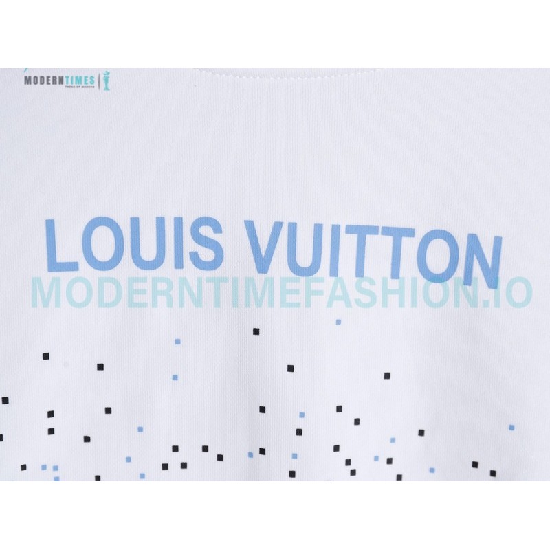 Louis Vuitton - 23Fw Splash Ink Full Star Gradient Logo Printed Round Neck Hoodie
