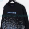 Louis Vuitton - 23Fw Splash Ink Full Star Gradient Logo Printed Round Neck Hoodie