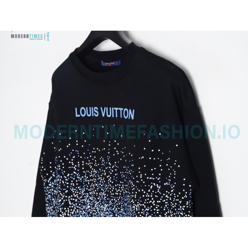 Louis Vuitton - 23Fw Splash Ink Full Star Gradient Logo Printed Round Neck Hoodie