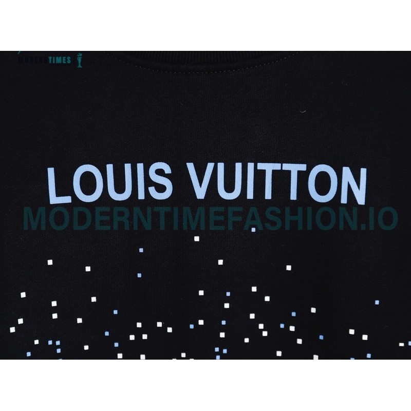 Louis Vuitton - 23Fw Splash Ink Full Star Gradient Logo Printed Round Neck Hoodie