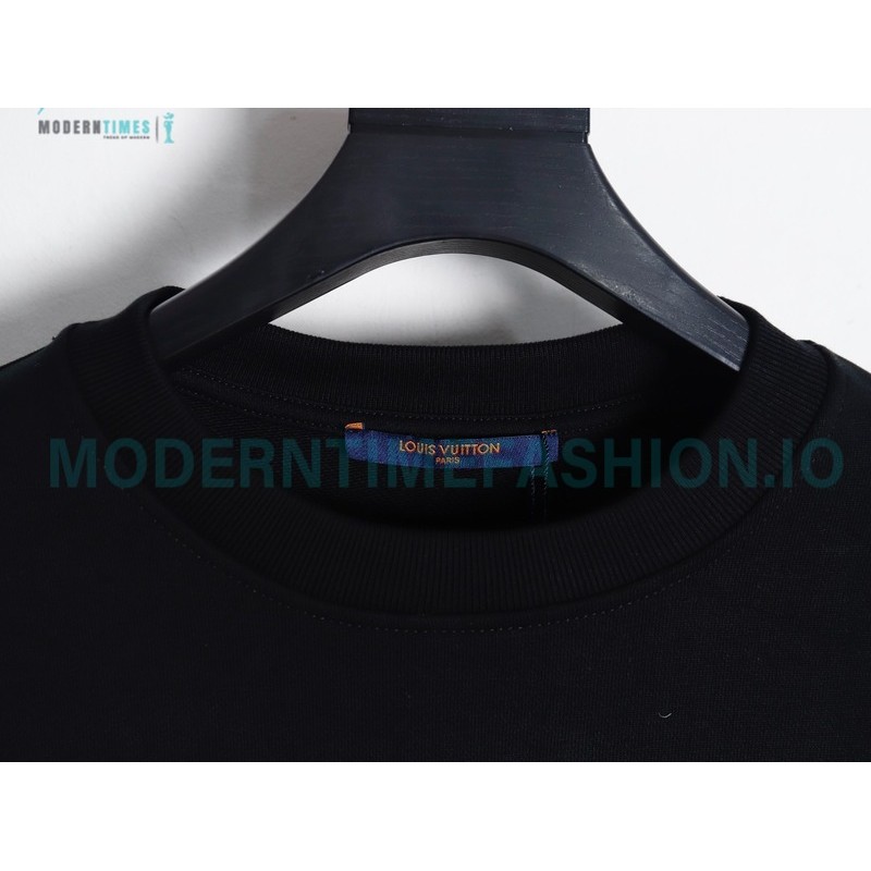 Louis Vuitton - 23Fw Splash Ink Full Star Gradient Logo Printed Round Neck Hoodie